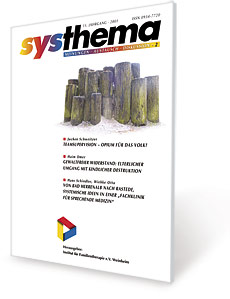 Seitentitel Systhema - Heft 2 - Jahrgang 2001